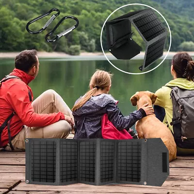 200W Portable Solar Panel Foldable Solar Charger For Generator Power Station RV • $62.99