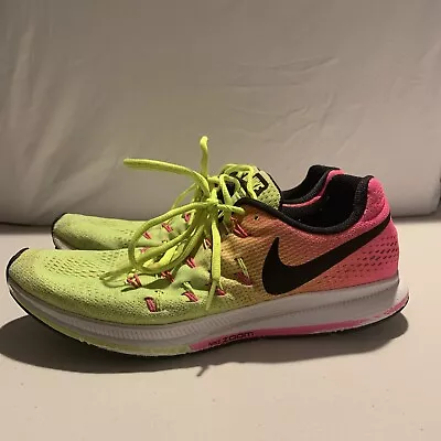 Nike Air Zoom Pegasus 33 Green Shoes Sneakers Mens Size 11 [B5] • $24.99
