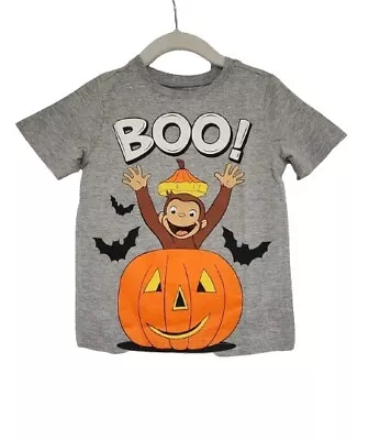 New Curious George Boo Halloween Toddler Size 2T Months Children's Book PBS Tee • $17.50