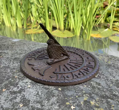 Small Metal Cast Iron Garden Bird Sundial Ornament • £20