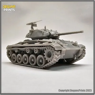 M24 Chaffee Light Tank Model Tank Wargame WW2 Bolt Action 1/56 1/50 1/48. • $26.99