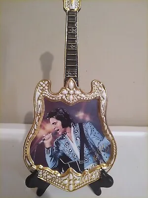 Elvis Presley Vintage Hanging Wall Guitar Plate The Inspiration 2001 #Ao2775 • $15