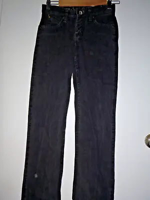 Ladies Size 0X36 Q-Baby Wrangler Jeans Black No Gap Waistband • $27