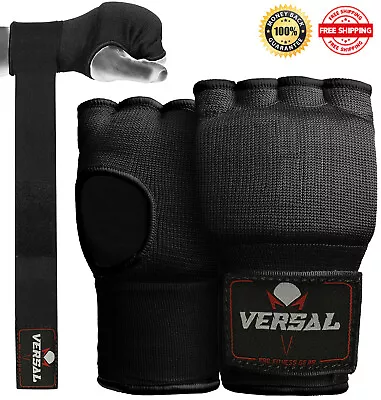 Gel Gloves Punch Bag Hand Quick Wraps Boxing Padded Inner UFC Gear MMA Protector • £6.99