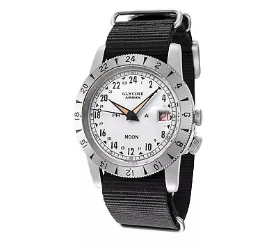 Glycine Men's GL0376 Airman Vintage Noon 40mm Automatic Watch • $549