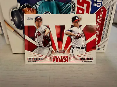 2023 Topps Series 1 Maddux Glavine + Maddux Smoltz One-Two Punch Atlanta Braves • $2