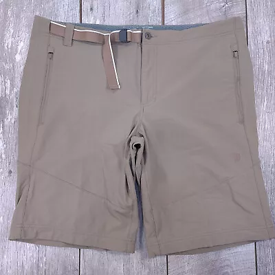 Mountain Hardwear Shorts Mens 40 Brown Chockstone Active Belted Hiking Outdoor • $18.42