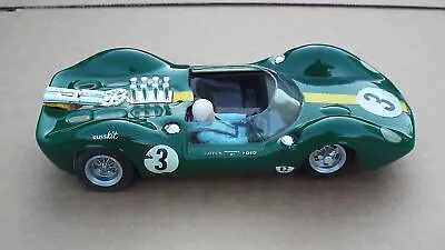 VINTAGE 1960s 1/32 SCALE SLOT CAR LOTUS FORD #3 RUSSKIT 7  LONG BACK WHEEL 3 W * • $54