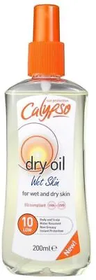 Calypso Sun Protection Dry Oil Wet Skin SPF 10 200ml • £7.49