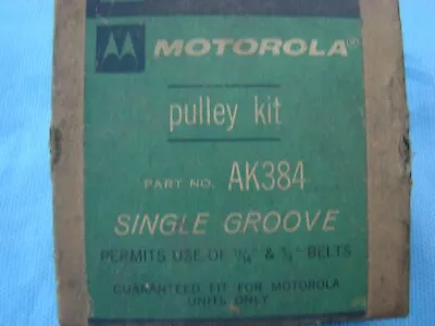 AK384 Motorola Alternator Pulley Single 3/4 And 11/16 Belt NOS • $35