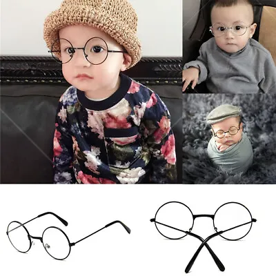 Girl Boy Children's Flat Mirror Small Round Glasses Retro Clothing Accesories • £2.95