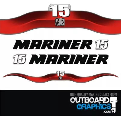 Mariner 15hp 2 Stroke Outboard Decals/sticker Kit • $40.80