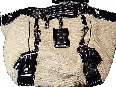 Trendy Large Rafe New York Straw Handbag Carry All Roomy • $90