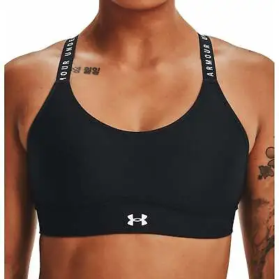 Under Armour Infinity Mid Covered Womens Sports Bra - Black • £31.95