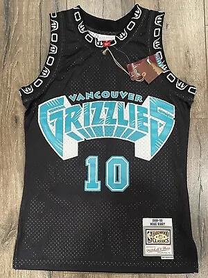 Mike Bibby Vancouver Grizzlies #10 Black Small Mitchell & Ness Jersey NWT • $47.99