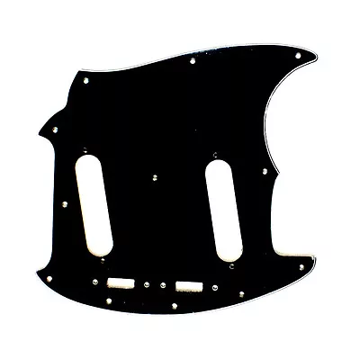 (A91) LEFT-HANDED Guitar Pickguard Fits Mustang Classic Series Black • $13.99