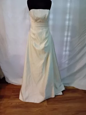 Wedding Dress Size 12 Ivory Satin Maggie Sottero Check Measurements   X • £40