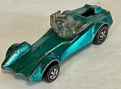 Vintage Redline Hot Wheels Strip Teaser 1970 Aqua Made In Hong Kong • $45