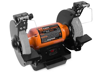 4.8-Amp 8-Inch Single Speed Bench Grinder With LED Work Lights USA • $85.26