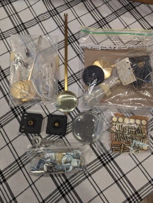 $39.95 • Buy Job Lot Clock Parts Motors Pendulums Hangers Faceplate Misc Repair Build Q80