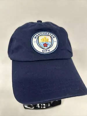 Manchester City FC Embroidered Logo Baseball Cap Adjustable Strap - Navy PUMA • $9