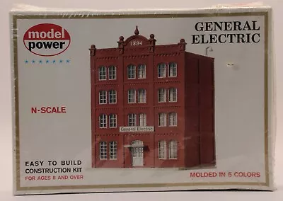 Model Power #1542 General Electric Building N Scale Model Kit - NOS • $19.95