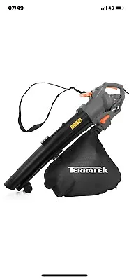 Terratek Garden Leaf Blower Electric Vacuum And Shredder 3000W 35L . • £25