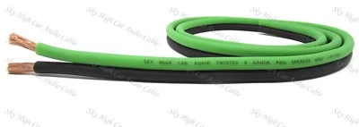 $2.25 • Buy OFC TRUE 8 Gauge AWG BY THE FOOT GR/BK Oxygen Free Speaker Wire Car Home Audio