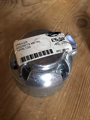 12N 7 Pin Metal Towing Socket For Trailer/Caravan 12v • £5
