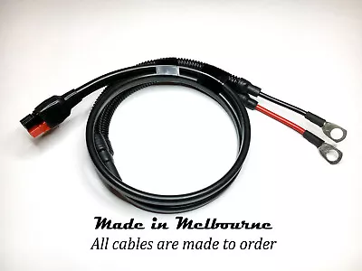 2m Powerpole Plugs To Battery Terminals 6 Mm Twin Core Automotive Cable • $50