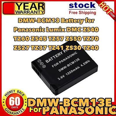 K DMW-BCM13 BCM13E Bat For Panasonic Lumix DMC-TZ60S TZ70 TZ70K TZ70S ZS30K • $16.80