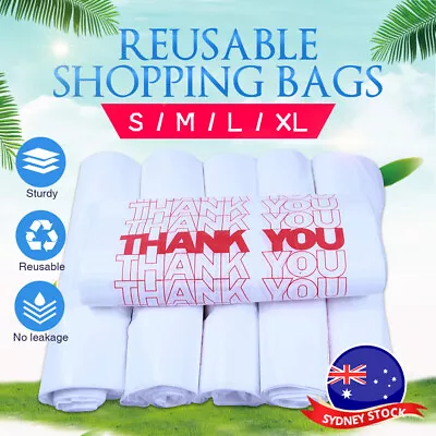 Shopping Bags Storage Bags Reusable And Disposable Grocery Bags W/  Handles BULK • $17