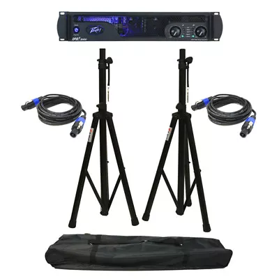 Peavey Ipr2 3000 Pro Audio Speaker Amplifier 3000W Amp Stands & Speakon Cables • $669.99