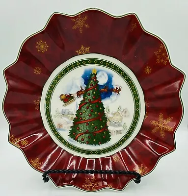 Villeroy & Boch Toy’s Fantasy Porcelain Christmas Tree Serving Bowl Dish 9  • $29.99