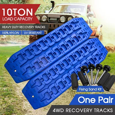 2x10T Pair Recovery Tracks Sand Track Sand / Snow / Mud Trax 4WD+Fixing Sand Kit • $62.99