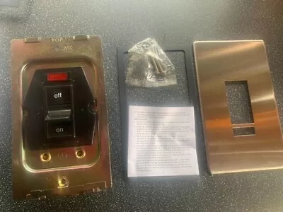 £15 • Buy MK 50Amp Cooker/Hob Switch Finished In Stainles Steel With Black Insert And Neon