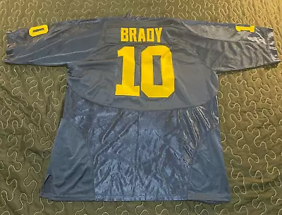 Stitched Nike TOM BRADY #10 Michigan Wolverines Jersey Mens Adult XL READ • $44.10