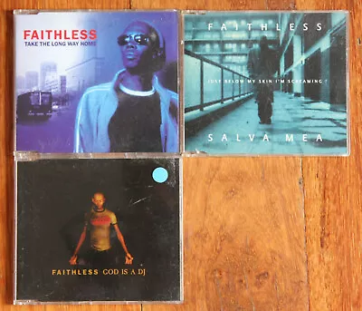 FAITHLESS 4 X Single Cd Collection • £5