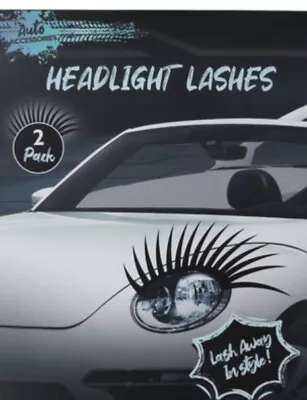 Vw Bug Beetle Headlight Eyelashes Black Brand New Set Of 2 Wow • $24.98