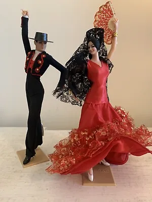 Vintage 90s Pair Of Spanish Marin Chiciana Flamenco Dance Dolls W Tags • $25