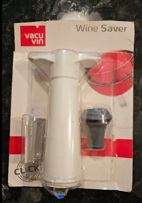 VACU VIN Wine Saver With 1 Vacuum Wine Stopper (white) • $10