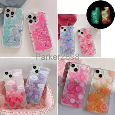 Glitter Case For IPhone 14 13 12 11 Pro Max Plus XR XS 87 Glow In Dark Quicksand • $14.29