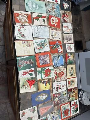 Vintage Huge  Lot Of  Used Birthday Cards Mixed Very Nice And Rare Christmas • $15