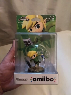 $59 • Buy Toon Link Amiibo No. 22 Boxed Super Smash Bros Figure Sealed Box M