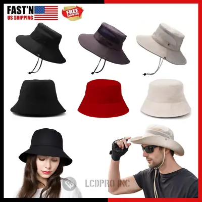 Fishing Camping Brim Hat Outdoor Fashion Bucket Hat Cap Visor Sun Summer Unisex • $9.30