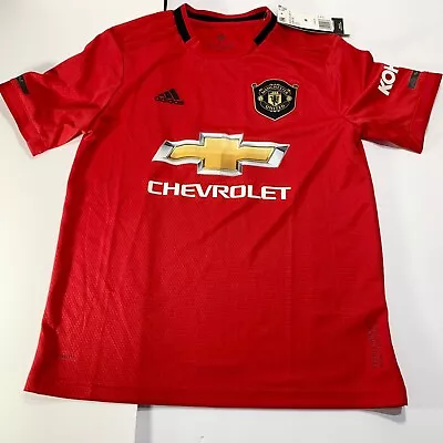 NWT MANCHESTER UNITED FOOTBALL SHIRT JERSEY HOME ADIDAS YOUTH M Medium DW4138 • $24.99