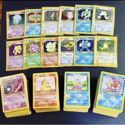 🥇 HOLO RARE VINTAGE POKEMON CARD LOT 🥇 Authentic 1999 WOTC Pokémon Gen 1 And 2 • $48