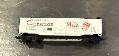 N Scale Evaporated Carnation Milk Box Car CM 25003 - Metal Whls - Lima Italy • $12