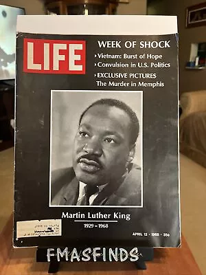 1968 MLK MARTIN LUTHER KING JR 1929-1968 April 12 LIFE MAGAZINE  • $24.88