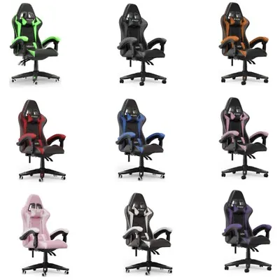 Luxury Executive Racing Gaming Office Chair Gas Lift Swivel Computer Desk Chairs • $56.99